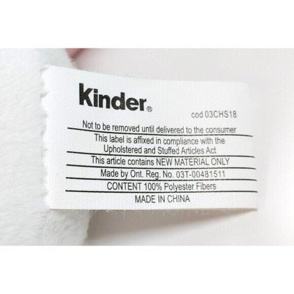 Lot of 5 Christmas Kinder Plush Unicorn, Penguin, Moose, Polar Bear, Squirrel - Picture 4 of 16